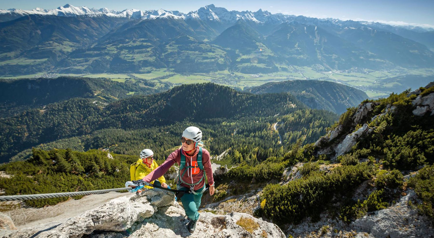 Klettern an der Dachstein Südwand in der Region Schladming-Dachstein und wohnen am Bauernhof Haufhof in ruhiger Lage nahe Schladming in Haus im Ennstal